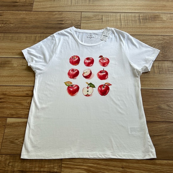 NWT J. Crew Apple Graphic Tee - Picture 13 of 16